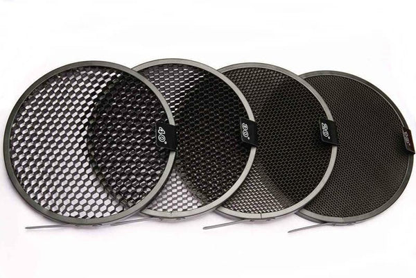 JINBEI 55 Degree Reflector and Honeycomb Disc Grid Set