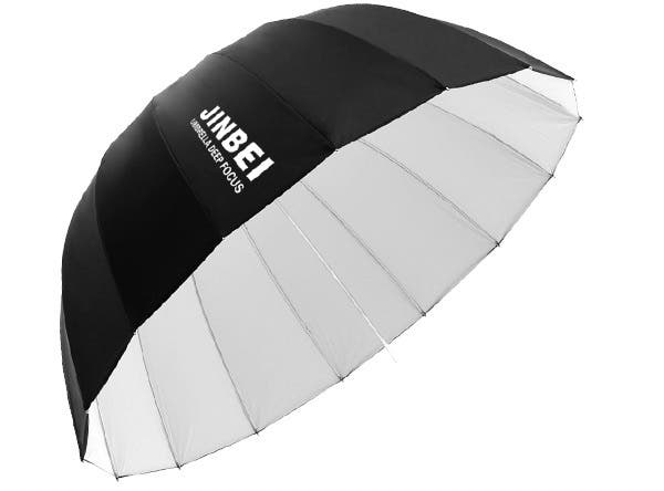 Jinbei 130cm Deep Parabolic White Umbrella 