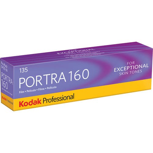 Kodak Professional Portra 160 Colour Negative Film (35mm Roll Film, 36 Exposures, 5 Pack)