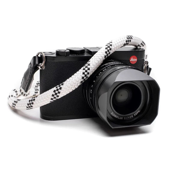 Leica Rope Strap, white and black, 126cm with O-Ring