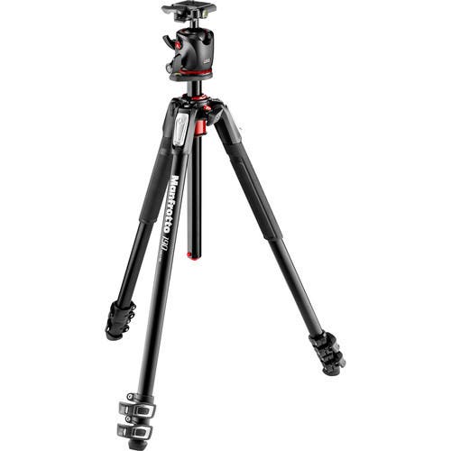 Manfrotto 190XPRO3 Horizontal Column Aluminum Tripod with Ball Head (MK190XPRO3-BHQ2)