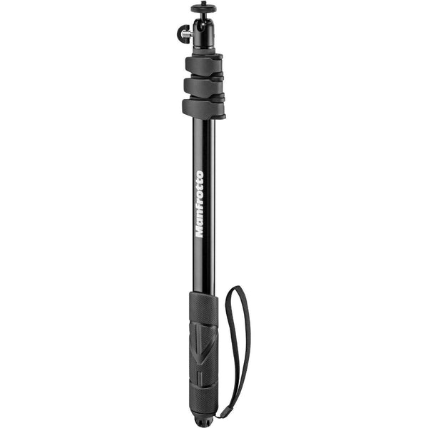 Manfrotto Monopod & Pole Extreme (Black) Inc Ball Head & GoPro Mount (MPCOMPACT-BK)