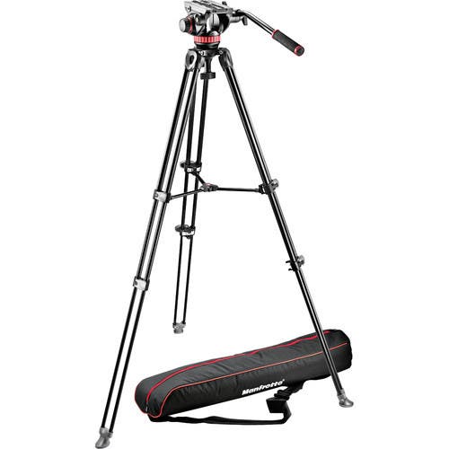 Manfrotto Professional Fluid Video System Aluminium Tripod (MVK502AM-1)