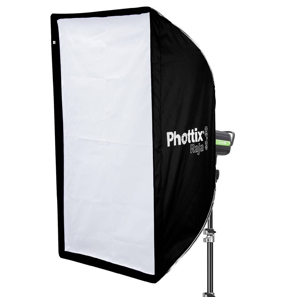  Phottix Softbox QuickFold RAJA 60x90cm Baffle Diff Grid Bowen S Mount