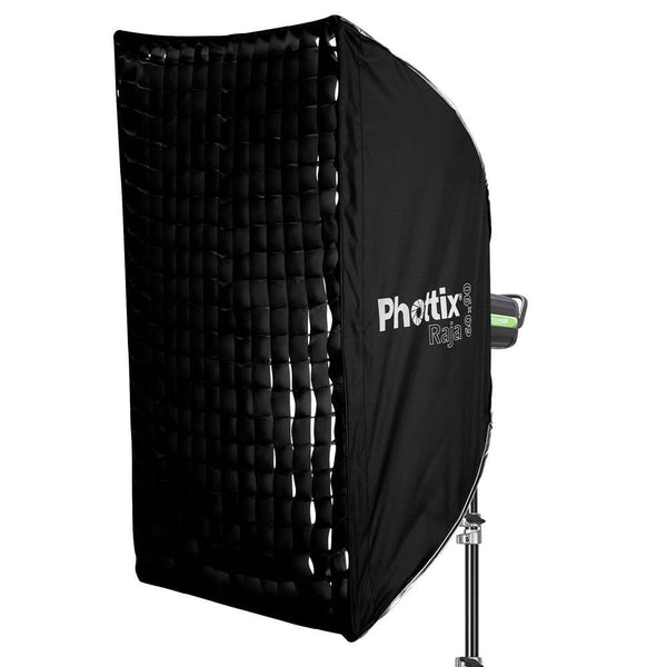  Phottix Softbox QuickFold RAJA 60x90cm Baffle Diff Grid Bowen S Mount