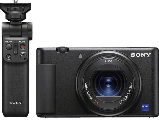 Sony ZV-1 Digital Camera with Bluetooth Grip (Black)