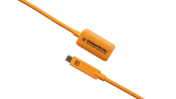 Tether Tools TetherBoost Pro USB-C Core Controller Extension Cable (High-Visibility Orange)