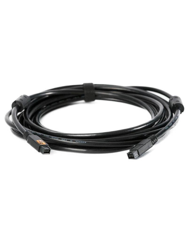 Tether Tools TetherPro FireWire 800 9-Pin to FireWire 400 6-Pin Cable (Black, 15')