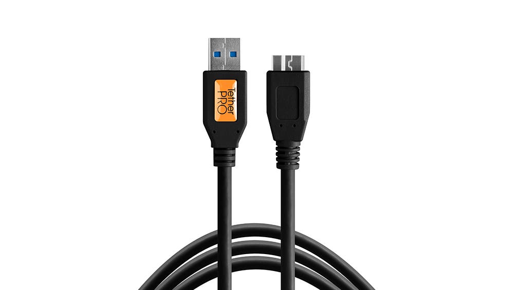 Tether Tools TetherPro USB 3 Male To Micro-B 5 Pin 3m (Black)