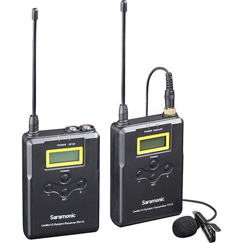 Saramonic UwMic15 Camera-Mount Wireless Omni Lavalier Microphone System