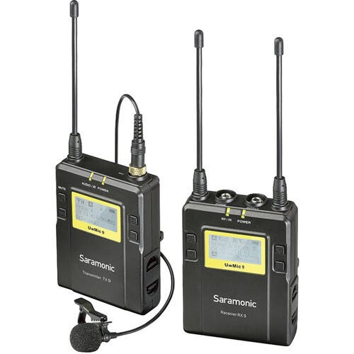 Saramonic UwMic9 TX9 + RX9 Camera-Mount Wireless Omni Lavalier Microphone System 