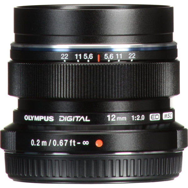 Olympus M.Zuiko ED 12mm f/2 Lens (Black)