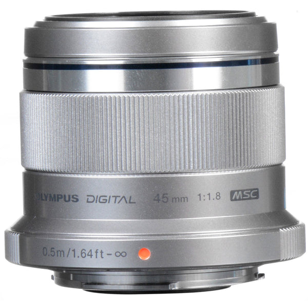 Olympus M.Zuiko 45mm f/1.8 Lens (Silver)
