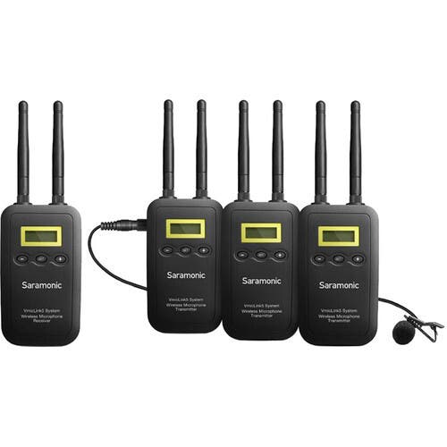 Saramonic VmicLink5 RX+TX+TX+TX Camera-Mount Digital Wireless Microphone System
