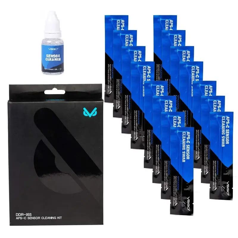 VSGO DDR16S APS-C Sensor Cleaning Kit 15 Swabs and Cleaning Solution