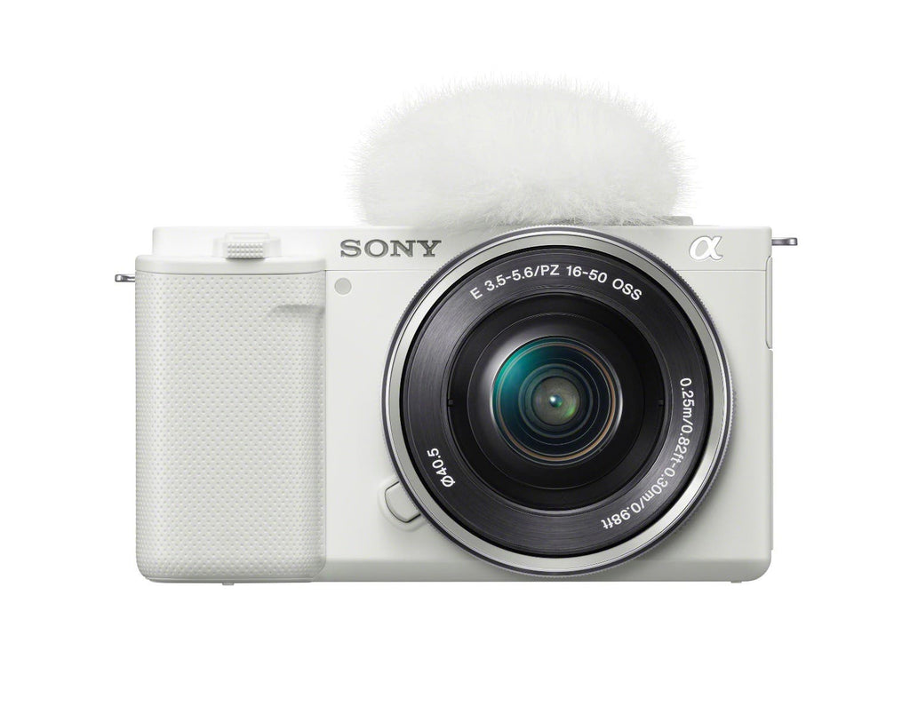 Sony ZV-E10 Mirrorless Camera with 16-50mm Lens (White)